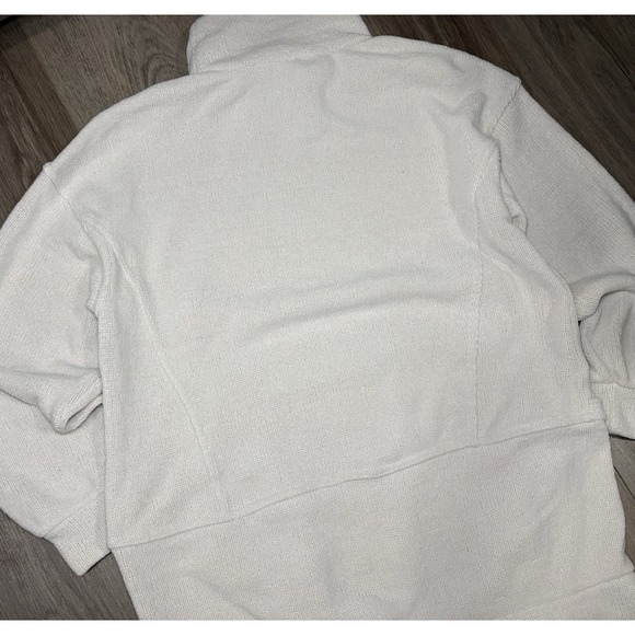 Free People Beach Ronda Pullover Tunic Cozy White Size S Relaxed Fit Funnel Neck - Picture 7 of 9